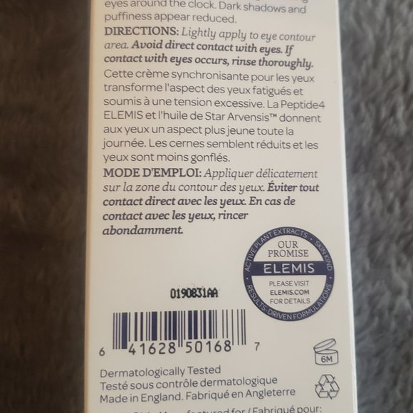Elemis Peptide4 Eye Recovery Cream 15ML $50 - Picture 7 of 9